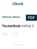 PocketBook InkPad 3 Release Notes for FW Version 6.1.1069