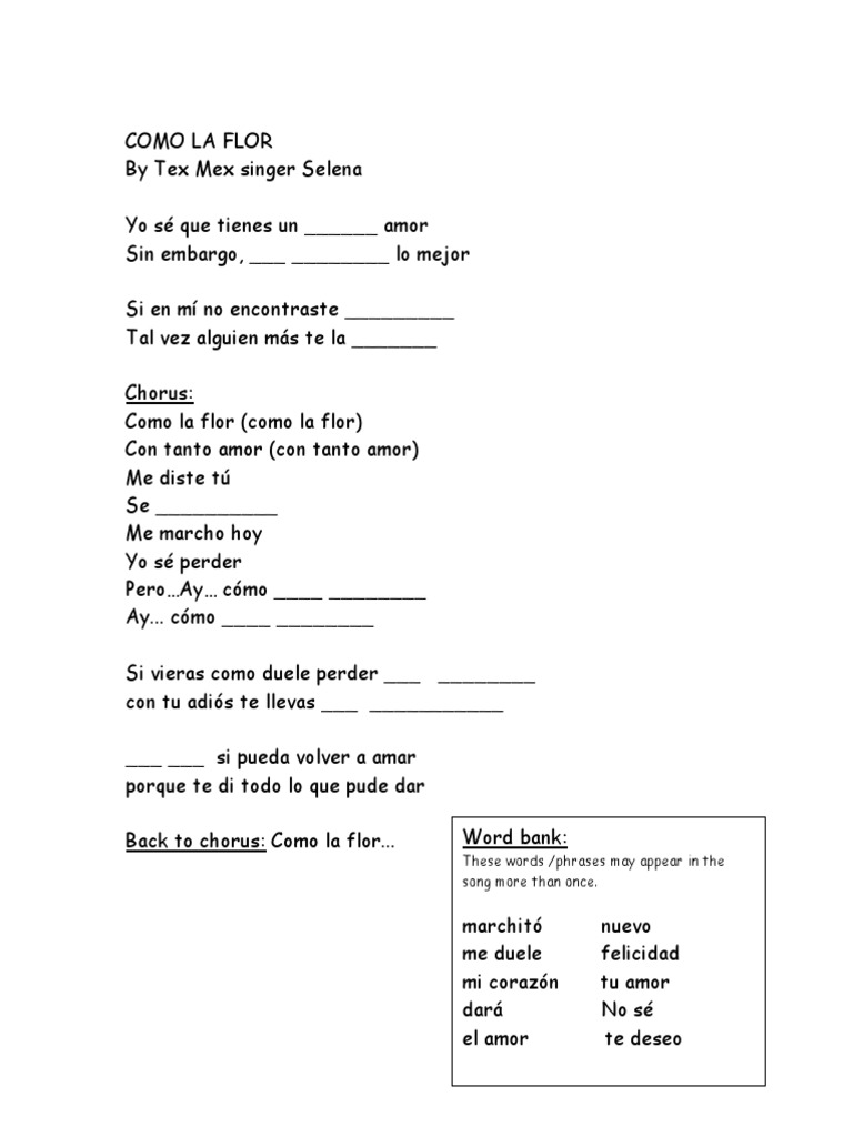 Como La Flor PDF