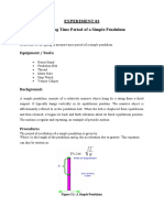 AP - Lab 03 - Measuring Time Period of Simple Pendulum