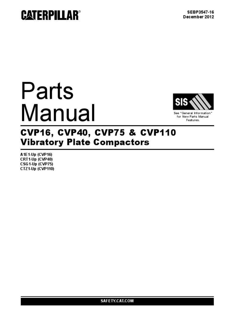Manual Partes Cvp16 40 75 110 Pdf Nut Hardware Information 