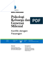 007-Psikologi Keluarga Dan Generasi Milenial - Konflik Dengan Pasangan