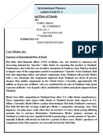 International Finance Assignment 2 Chapter 2: International Flow of Funds