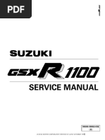 Suzuki GSX-R1100 '86-'88 Service Manual (99500-39062-03E