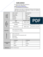 CV of Saif Zaman1