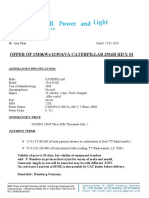 Offer of 1530kwe/2150 Kva Caterpillar 3516B HD X 01: Generator'S Specifications