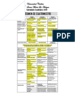 Calendario USMA 2019