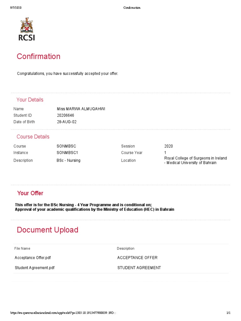 Confirmation | PDF