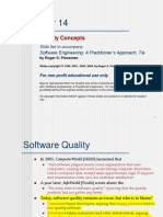 Quality Concepts: Software Engineering: A Practitioner's Approach, 7/e