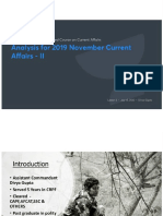 Analysis For 2019 November Current Affairs - II PDF