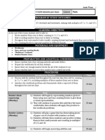 Week 2 Monday and Tuesday Math Lesson Plan