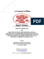 Government of Bihar Land Records Digitization RFP