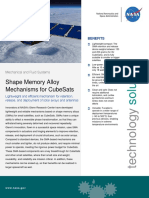 Shape Memory Alloy Mechanisms For CubeSats