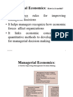 Managerial Economics:: How Is It Useful?