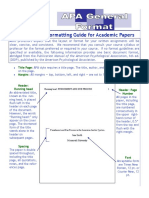 APA Format Tips and Tools PDF