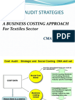 Cost Audit Strategies: A Business Costing Approach For Textiles Sector