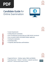 Candidate Guide For Online Examination