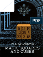 Magic Squares and Cubes by William Symes Andrews 2e