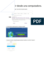 Pasos A Seguir Desde Computadora o Laptop