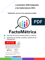 Encuestas de Noviembre 2020 Integradas. Rumbo A Las Gubernaturas 2021