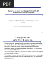 Systems Analysis and Design With UML 2.0