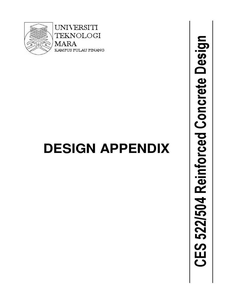 1 Ces522 Design Appendix | PDF | Beam (Structure) | Bending