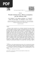 Mulder Et Al., Prenatal Maternal Stress Effects On Pregnancy and The Child