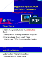 Menggunakan Aplikasi Zoom Untuk Pembelajaran - Via Laptop