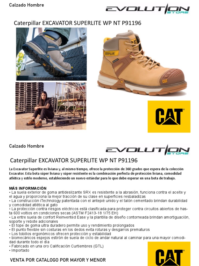 software techo Cornualles Excavator Superlite WP NT Cat | PDF | Calzado | Pie