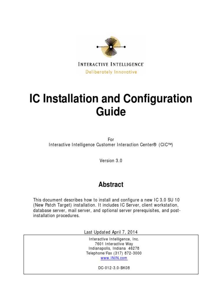 IC InstallationConfigurationGuide 30 PDF | PDF | Microsoft Exchange ...