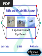 RBE2 vs RBE3: Key Differences Explained | PDF | Beam (Structure) | Force