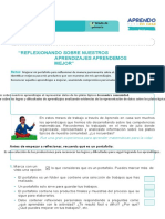 Ficha de Autoaprendizaje Matemática - Sesion Evaluación Tercer Grado