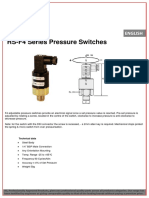 RS-F4 Series Pressure Switches: Product Datasheet