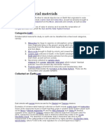 Extraterrestrial Materials: Categories