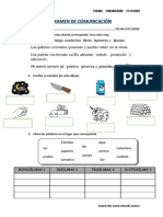 COMUNICACIÓN 1° GRADO