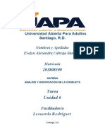 Analisis y Modificacion de La Conducta Tarea 6 - Evelyn Cabreja