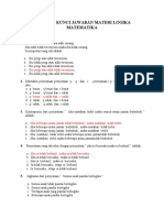 Logika Matematika SOAL dan Jawaban