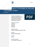 Grupo #3 - I Avance - Estudio de Mercado y Estudio Tecnico - Tarea2.1 - S2