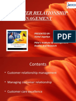Customer Relationship Management: Presented By: Vishal Jagetiya Pillai's Institute of Management Studies and Research