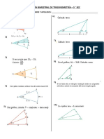 Examen de Trigónmetria 5to Secundaria PDF