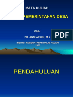 MK Sistem Pemerintahan Desa Ipdn 2020