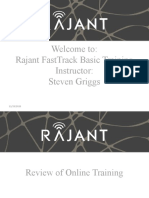 Welcome To: Rajant Fasttrack Basic Training Instructor: Steven Griggs