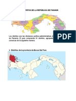 Los Distritos de La República de Panamá