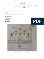 Experiment 1: Forces in A Roof Truss With A Central and Wind Load