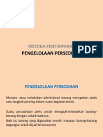 METODA PENYIMPANAN PENGELOLAAN PERSEDIAAN