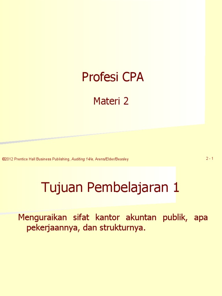 CH 2 - Profesi Cpa PDF | PDF | Bisnis