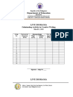 LIVE DIORAMA criteria