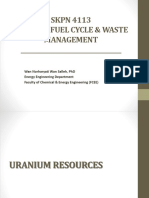 Chapter 1 - Uranium Resources - Mining - Milling