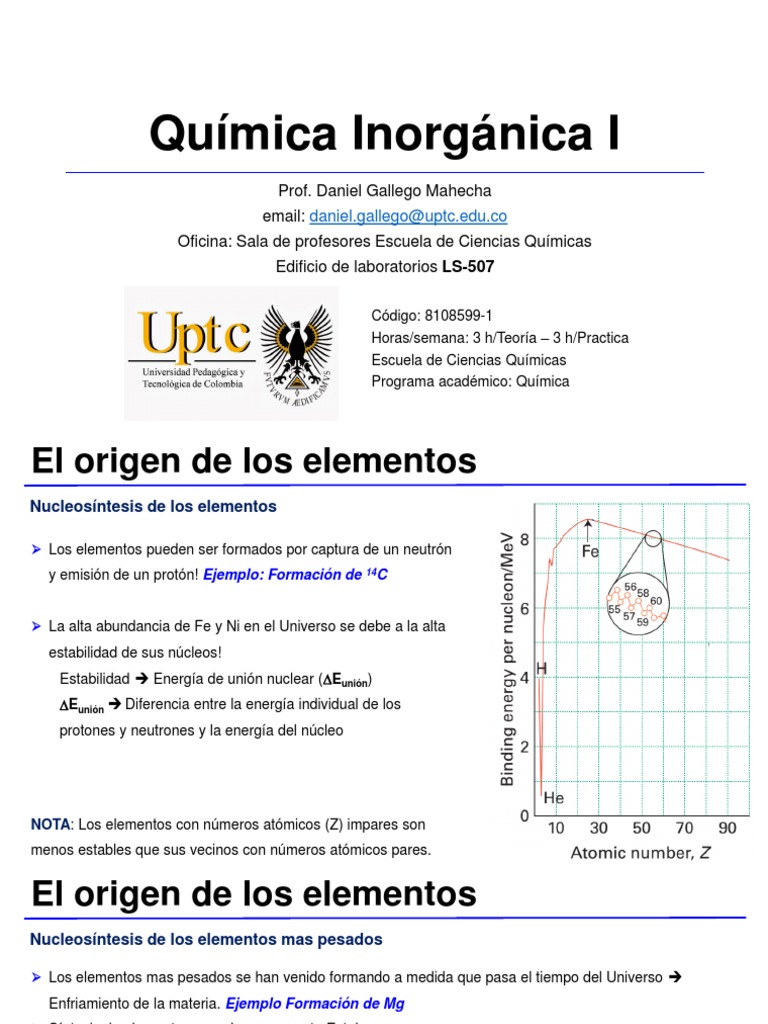Semana 3 Carga Nuclear Efectiva y Tabla Periódica PDF