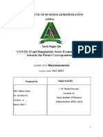 Term Paper On "COVID-19 and Bangladesh: Socio-Economic Analysis Towards The Future Correspondence."