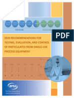 BPSA 2020 Recommendations For Testing, Evaluation, and Control of Particulates From Single-Use Process Equipment
